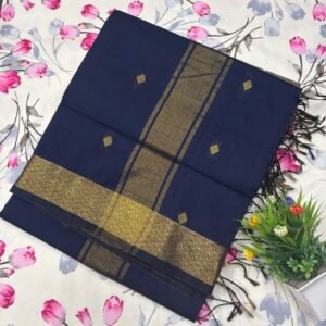 Navy blue nayanthara cotton saree