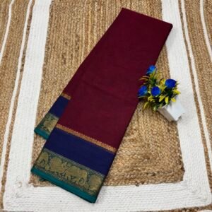 Maroon saree