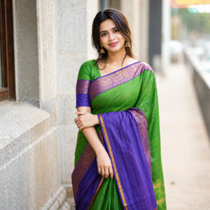 Parrot green Kanchi type