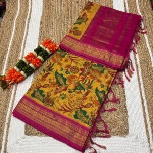 Yellow saree manufacturer