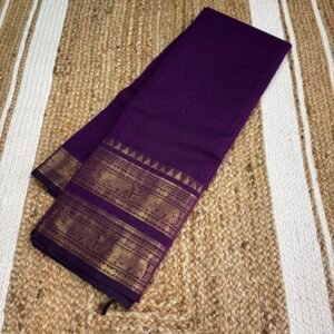 Kanchi cotton saree - Violet