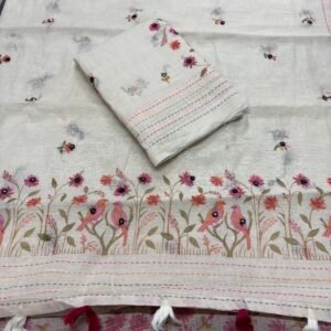 Flower patter in white